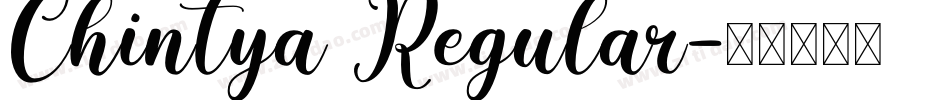 Chintya Regular字体转换